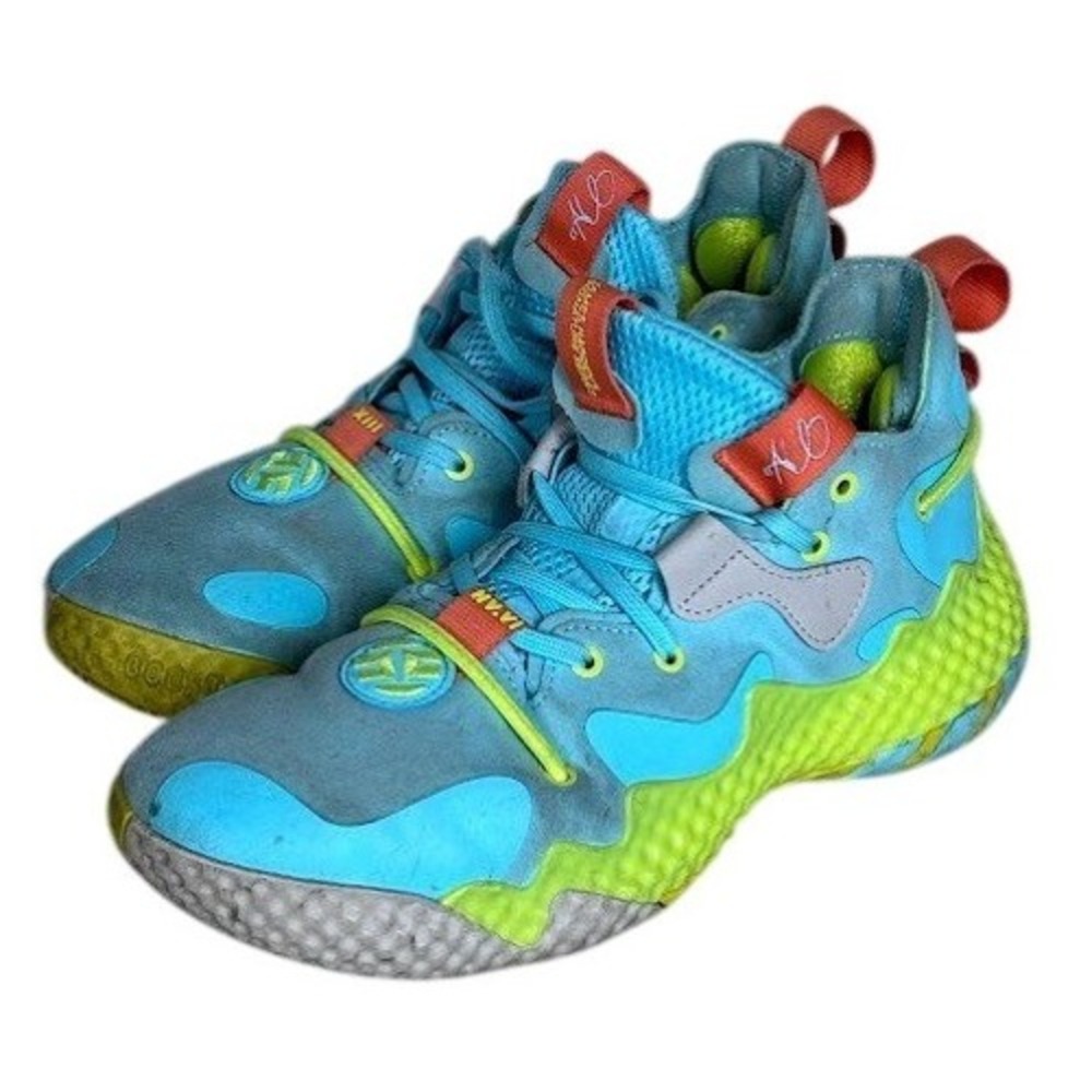 Adidas Harden‎ Vol. 6 VI Basketball Shoes Turquoise Orange Yellow Men's Size 6
